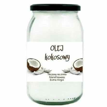 Olej Kokosowy Tłoczony na Zimno Nierafinowany Extra Virgin 900 ml - Vitafarm