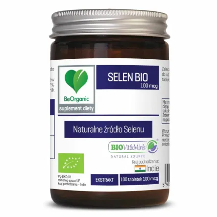 Selen Ekstrakt Bio 100 Tabletek 100 Mcg - Be Organic