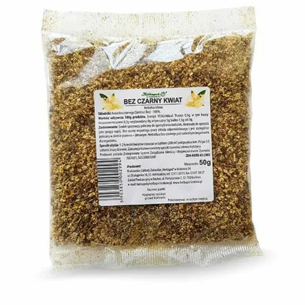 Bez Czarny Kwiat Herbatka Ziołowa 50 g - Herbapol