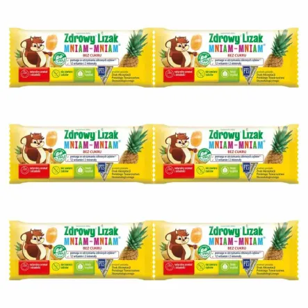 6 x Zdrowy Lizak Mniam - Mniam ANANAS Łezka 6 g - Starpharma