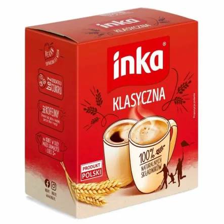 INKA Rozpuszczalna Kawa Zbożowa KLASYCZNA Kartonik  150 g - Grana