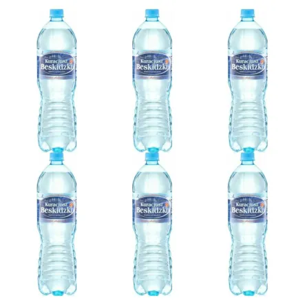 6 x Woda Źródlana Naturalnie Alkaliczna ph 7,7 Niegazowana 1,5 l  BEZ KAUCJI - Kuracjusz Beskidzki
