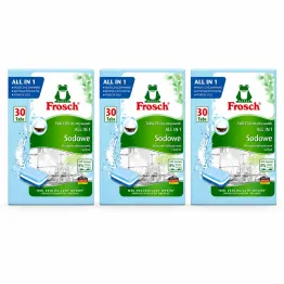 3 x Sodowe Tabletki do Zmywarek All in One 30 Sztuk - Frosch