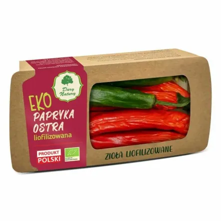 Papryka Ostra EKO - Liofilizowane Zioła 20 g - Dary Natury