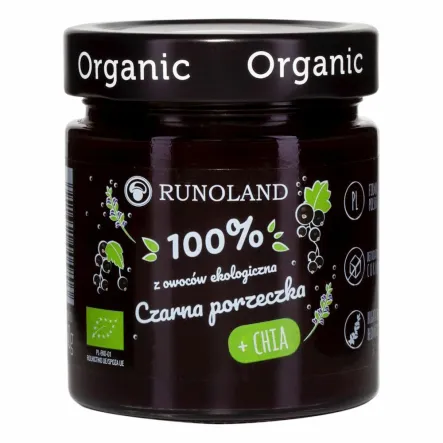 Czarna Porzeczka z Chia Eko 200 g - Runoland