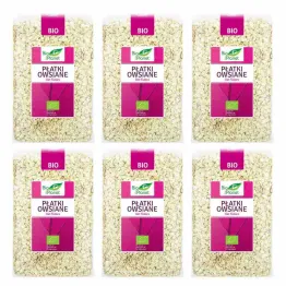 Zestaw 6 x Płatki Owsiane Bio 1 kg  - Bio Planet