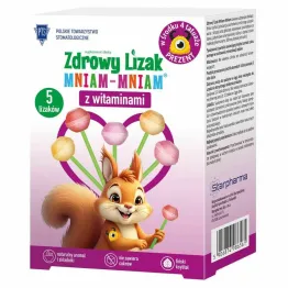 Zdrowy Lizak Mniam Mniam z Witaminami Z TATUAŻAMI 30 g  (4+1 sztuk) - Starpharma