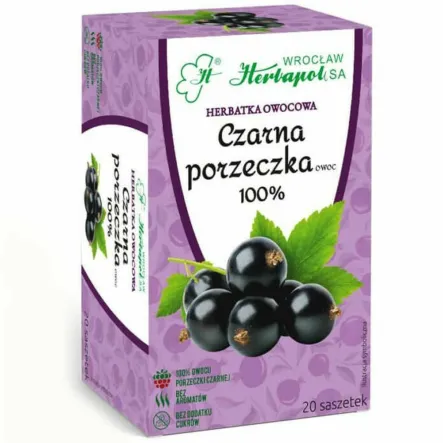 Herbatka Owocowa CZARNA PORZECZKA 60 g (20x 3 g) -  Herbapol Wrocław