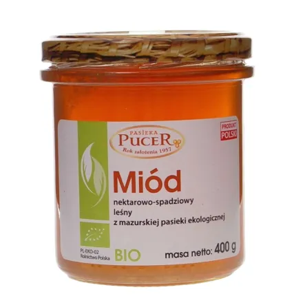 Miód Pszczeli Leśny Bio 400 g - Pucer
