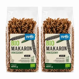 2 x Makaron Pełnoziarnisty Orkiszowy Spirelli Bio 400 g - Niro