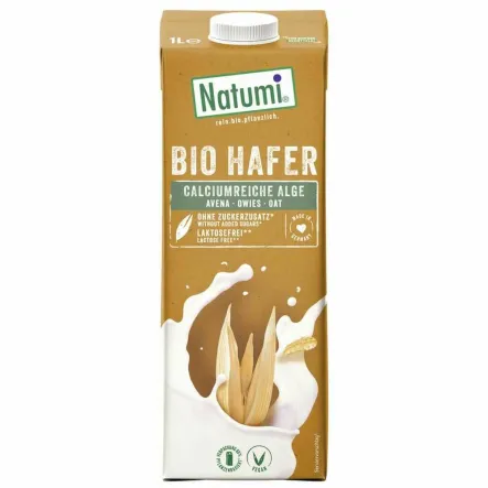 Napój Owsiany z Algami Morskimi Bez Dodatku Cukru UHT Bio 1 l - Natumi