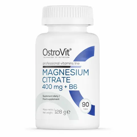 Cytrynian Magnezu+ Witamina B6 90 Tabletek - OstroVit