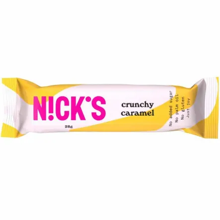 Krokant Migdałowy w Czekoladzie Mlecznej Crunchy Caramel 28 g - Nicks