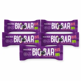 5 x Baton Daktylowy Kokos i Czarna Porzeczka BIO 35 g - Naura