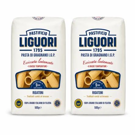 2 x Makaron Rigatoni z Pszenicy Durum Pasta di Gragnano IGP 500 g Liguori