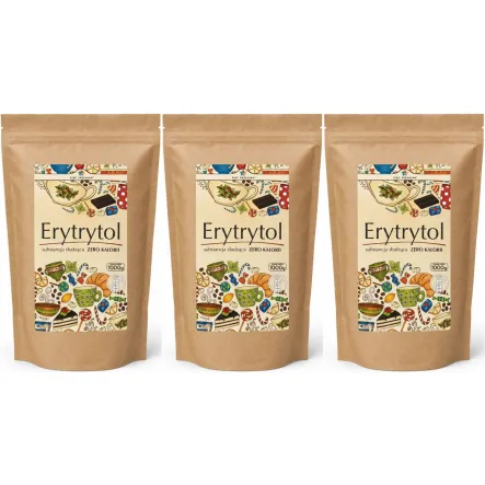 Zestaw 3 x Erytrytol 1 kg - Pięć Przemian