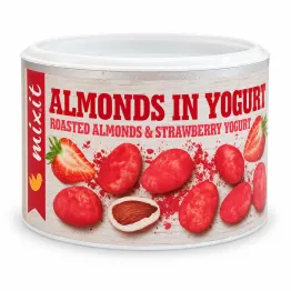 Eggs in Yogurt Prażone Migdały w Białej Czekoladzie Jogurt i Truskawki  240 g - Mixit