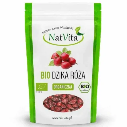 Dzika Róża Owoc Suszony Bio 450 g - Natvita