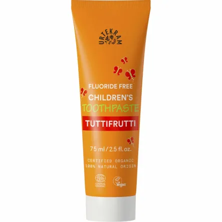 Pasta Do Zębów Dla Dzieci Tuttifrutti Eko 75 ml - Urtekram