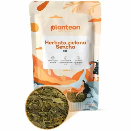 Herbata Zielona Sencha Liść 50 g - Planteon
