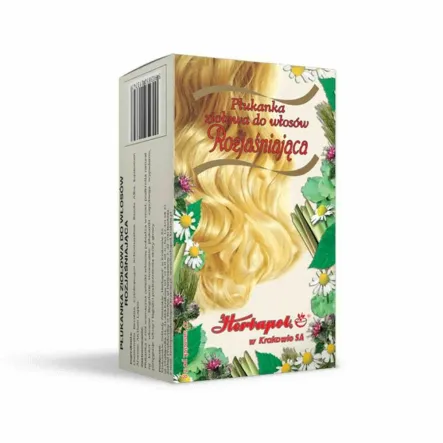 Płukanka Ziołowa do Włosów Rozjaśniająca 54 g (27x 2 g) - Herbapol Kraków