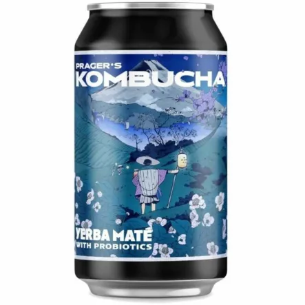 Kombucha Yerba Mate 330 ml - Prager's (data: 30.05.2025)