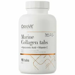 Kolagen Morski+ Kwas Hialuronowy+ Witamina C 90 Tabletek - OstroVit