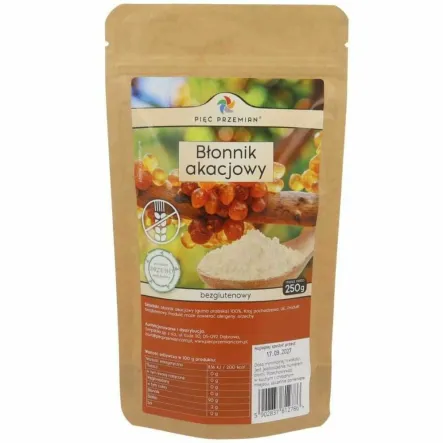 Błonnik Akacjowy Bezglutenowy 250 g - Pięć Przemian