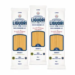 3 x Makaron Spaghetti z Pszenicy Durum Pasta di Gragnano IGP 500 g Liguori