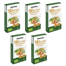 5 x Kostka Rosołowa Drobiowa Bio 100 g - Naura