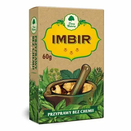 Imbir Mielony 60 g - Dary Natury