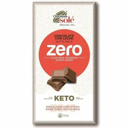 Czekolada Mleczna Bez Dodatku Cukru ze Stewią 100 g - Chocolates Sole