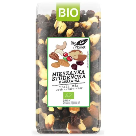 Mieszanka Studencka z Żurawiną Bio 400 g - Bio Planet