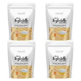 4 x Makaron Konjac Diet Tagliatelle Konjac Noodles Keto Friendly 400 g (250 g) - OstroVit