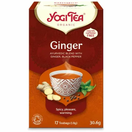 Herbatka Imbirowa Bio 30,6 g (17x 1,8 g) - Yogi Tea