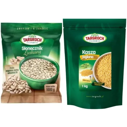 Słonecznik Łuskany 1 kg Targroch  + Kasza Jaglana 1 kg - Targroch