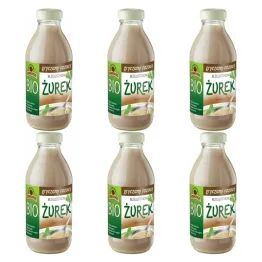 6 x Żurek Gryczany Razowy Bezglutenowy Koncentrat Bio 320 ml - Kowalewski