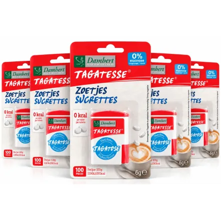5 x Słodzik w Tabletkach na Bazie Tagatozy 100 Tabletek 6 g - Damhert