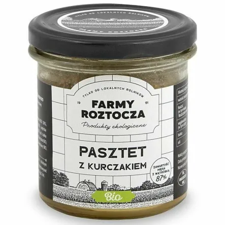 Pasztet z Kurczakiem Bio 180 g - Farmy Roztocza