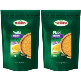 Zestaw 2 x Płatki Jaglane Pełnoziarniste 1 kg - Targroch